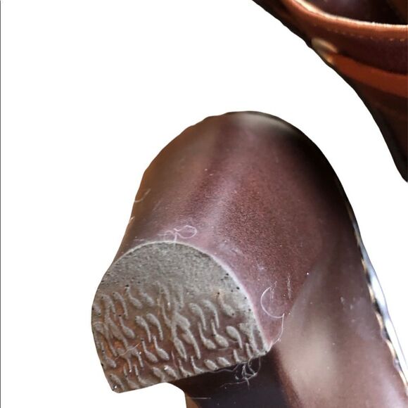Born Brown Leather Clogs 8 - Picture 12 of 14